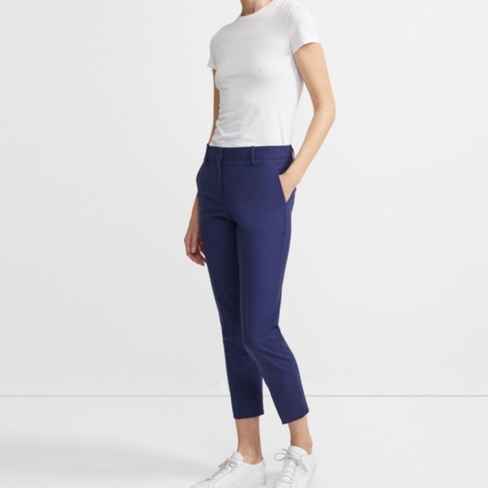Theory Treeca 2 Stretch Cotton Crop Slim Trouser 4